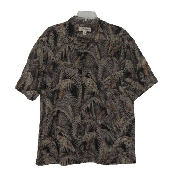 TORI RICHARD Mens L TROPICAL BUTTON SHIRT Pocket - Picture 2 of 5